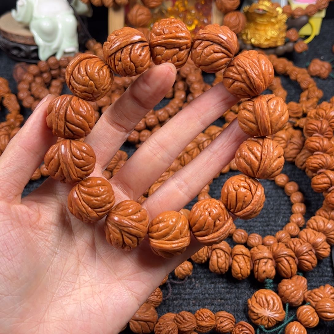文玩核桃手串C14桃核手串