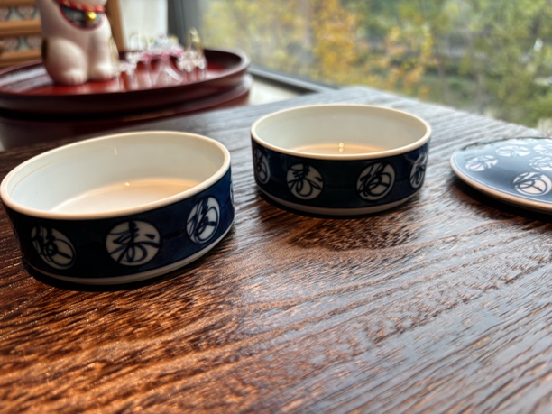 九谷永峰，青花手绘福寿食盒