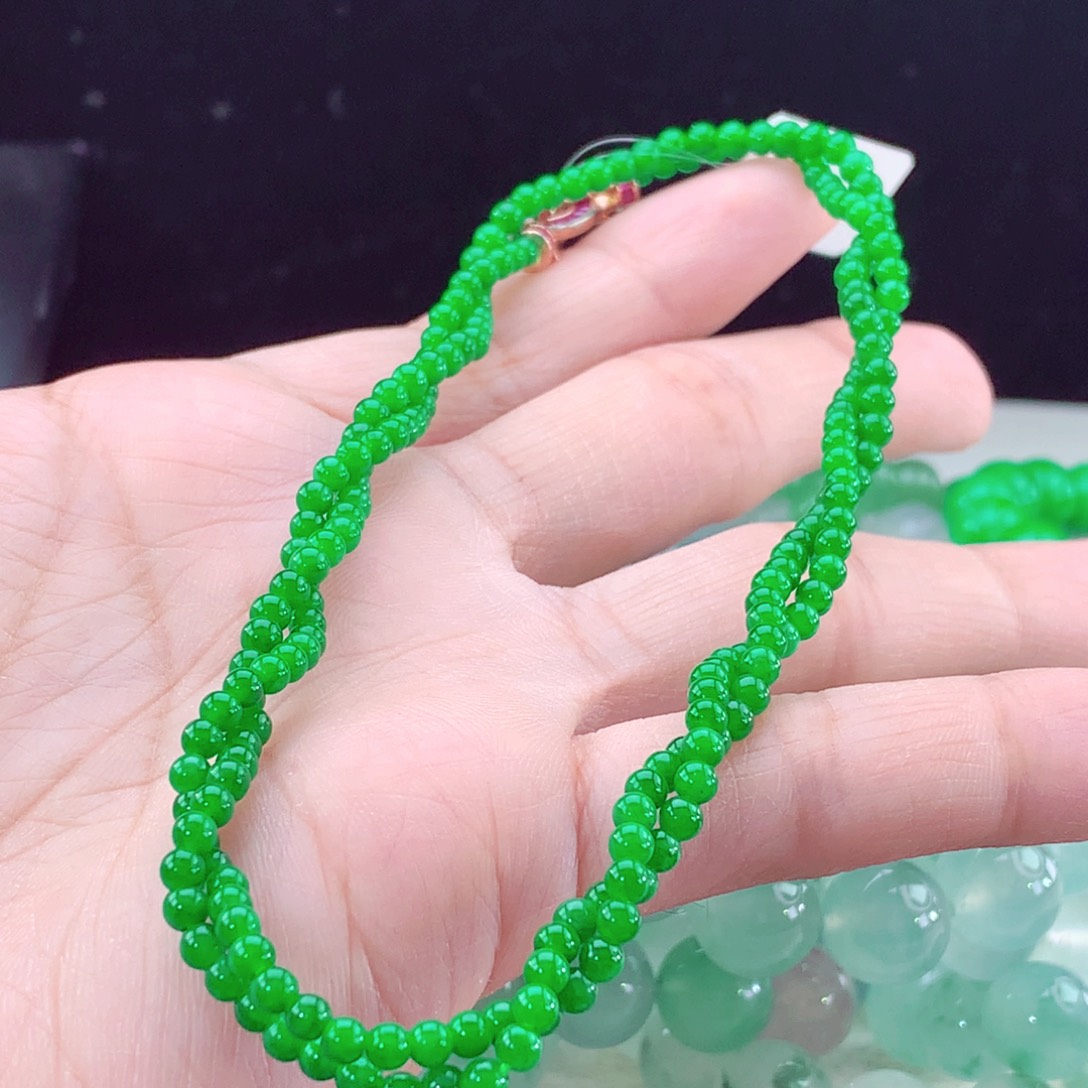 翡翠手链未镶嵌卡3.5