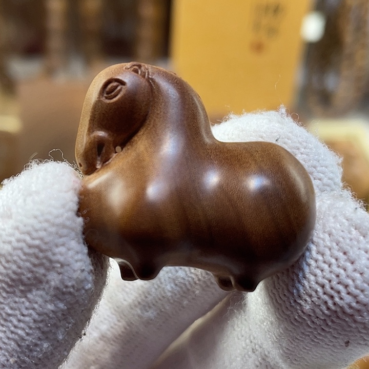 檀香木其他老山檀香马到成功湘工精品