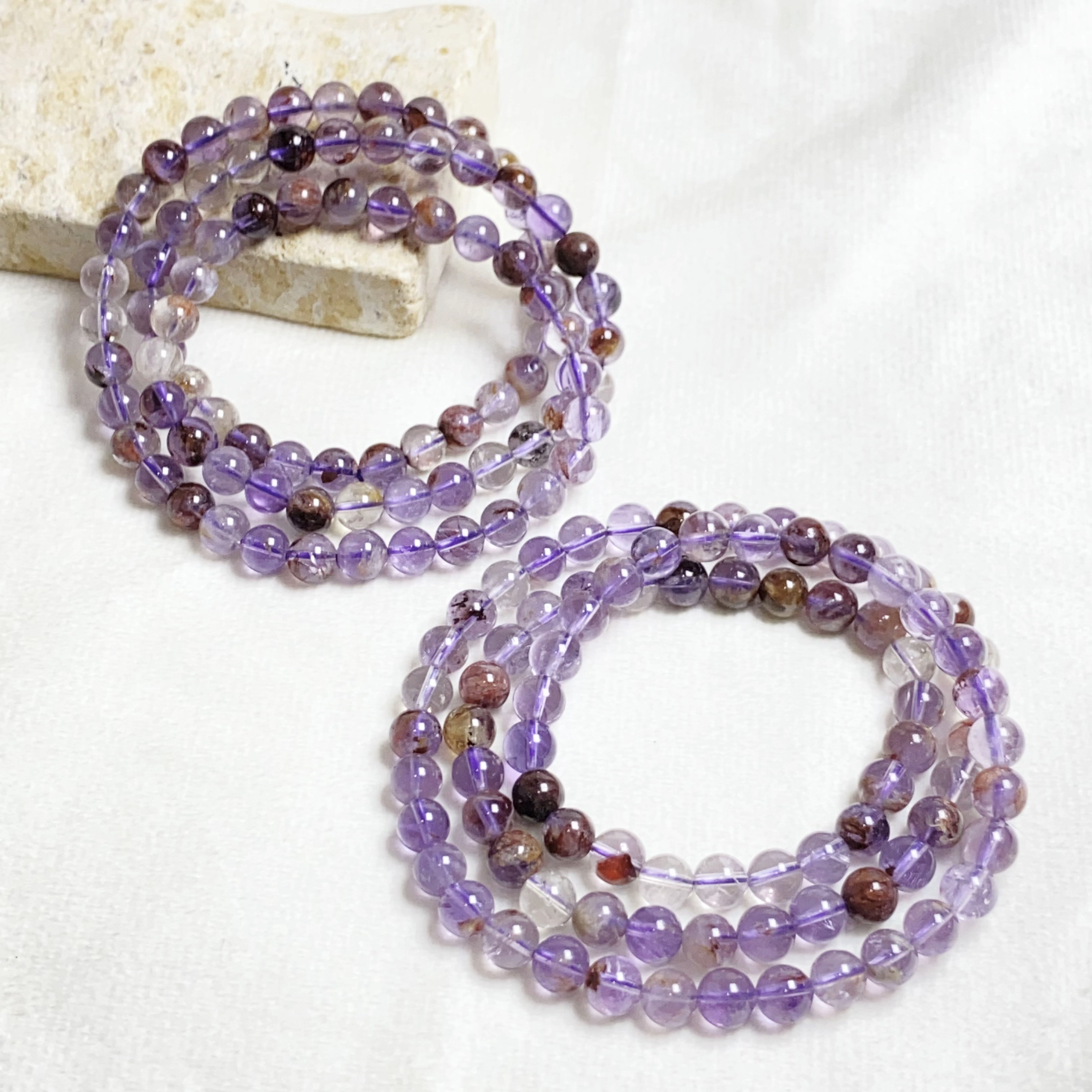 【星浩好物】紫钛幽灵多圈手串 QT92K3【多样性发一件】6mm