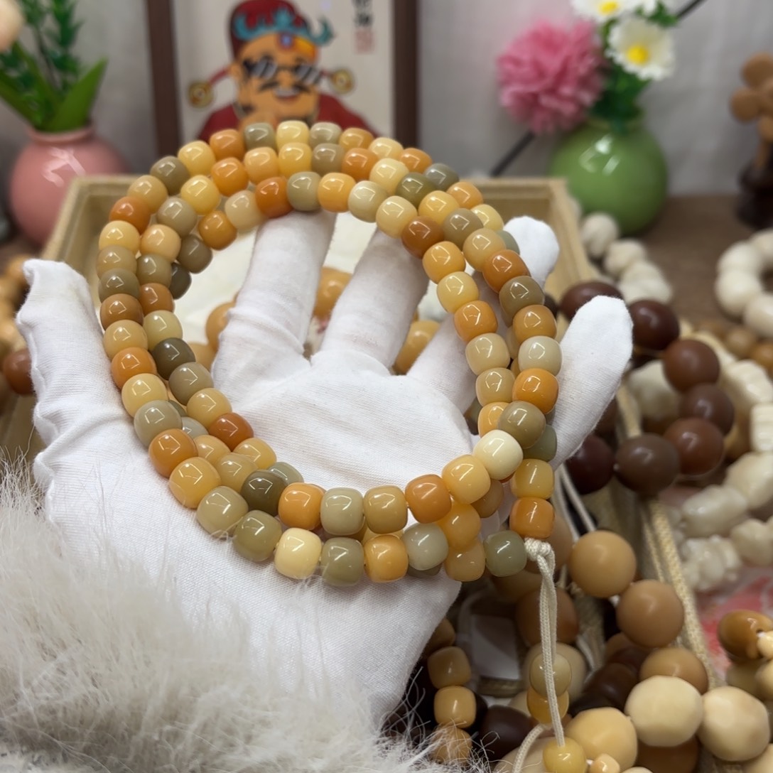 吊坠菩提根/象牙果10水磨玉化念珠福利201