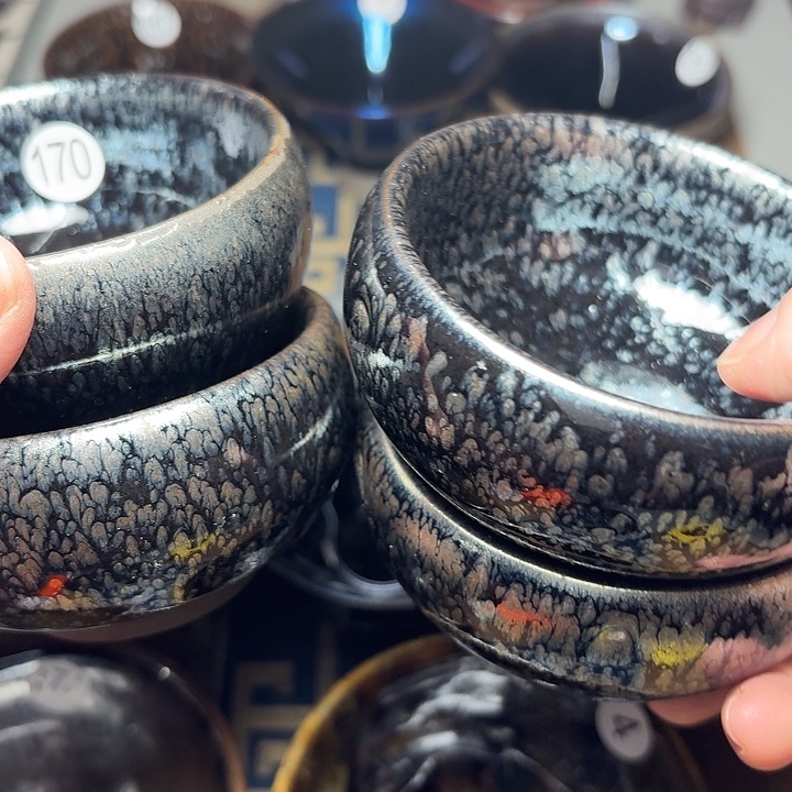 茶盏170坚记茶盏摆件