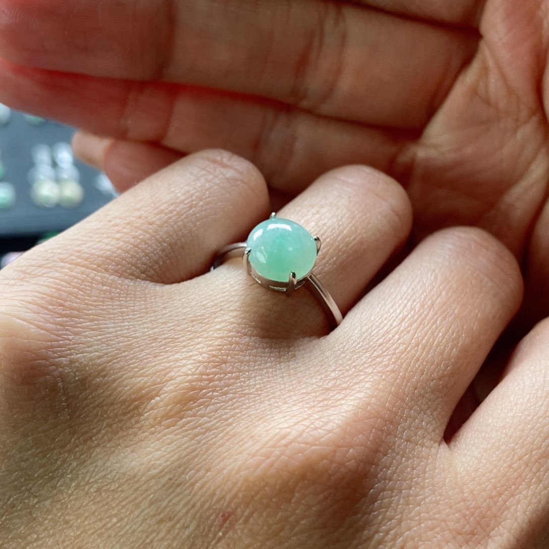 翡翠耳饰银S925镶嵌金*翡翠首饰