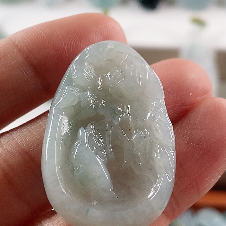 颈饰未镶嵌翡翠天然翡翠