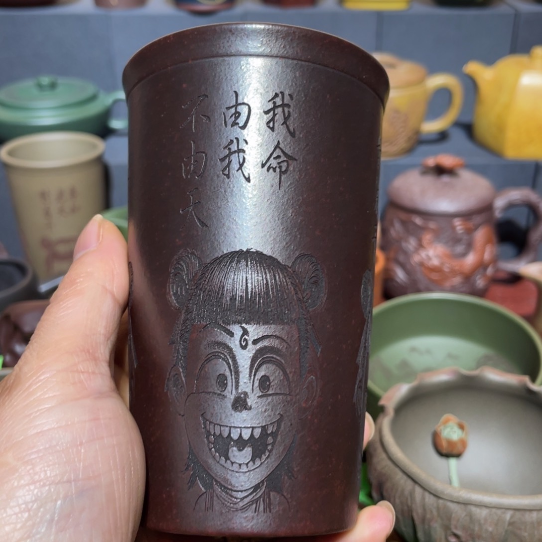原矿紫砂手工主人杯