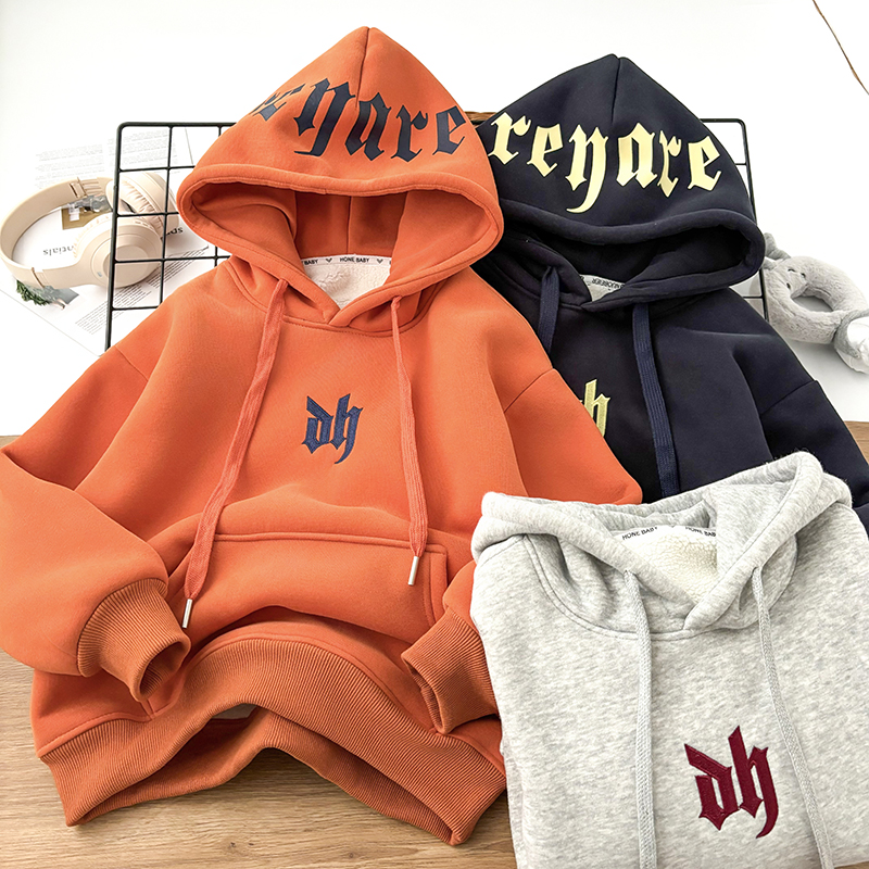 【850g糕糕绒】中大童连帽卫衣冬款新款帅气男童休闲洋气百搭冬季