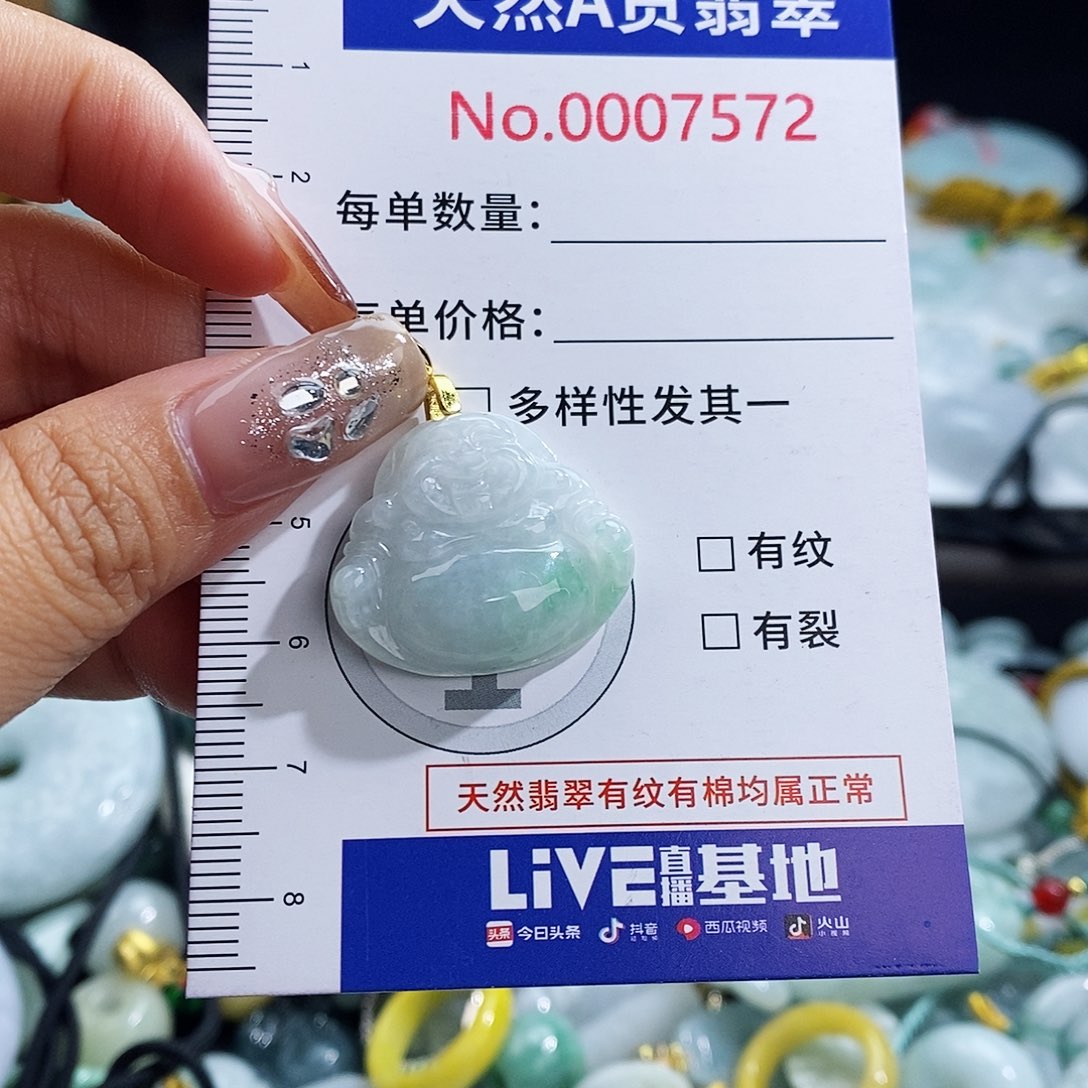 翡翠未镶嵌颈饰7572