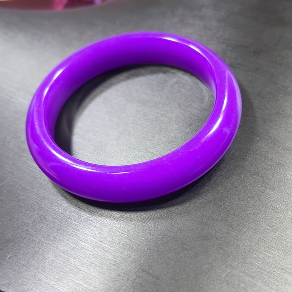 【闪购商品】玻璃成品舒具石老油料凝胶玉华果冻紫拍下备注圈口
