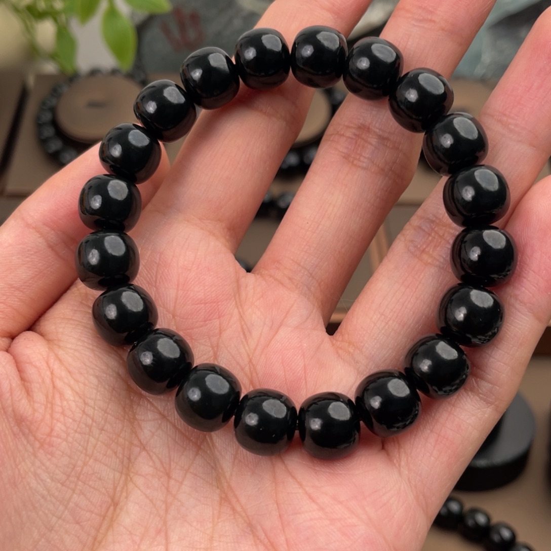 和田玉未镶嵌手链塔青