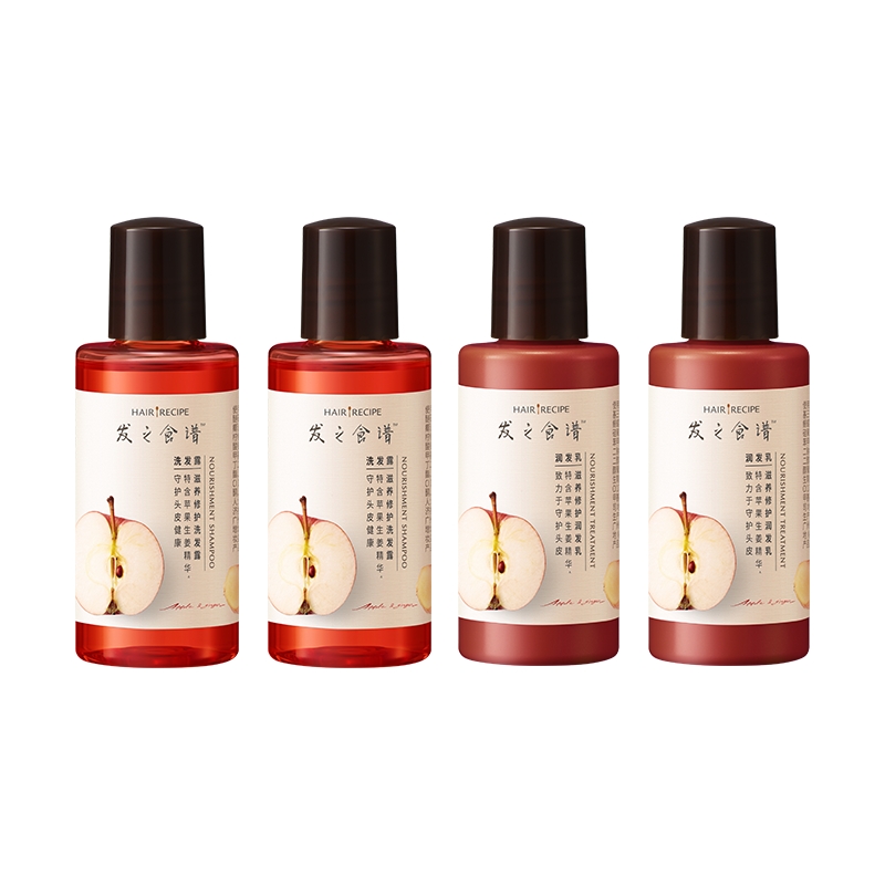 【福袋】发之食谱苹果姜洗发水50ml*2+50g*2