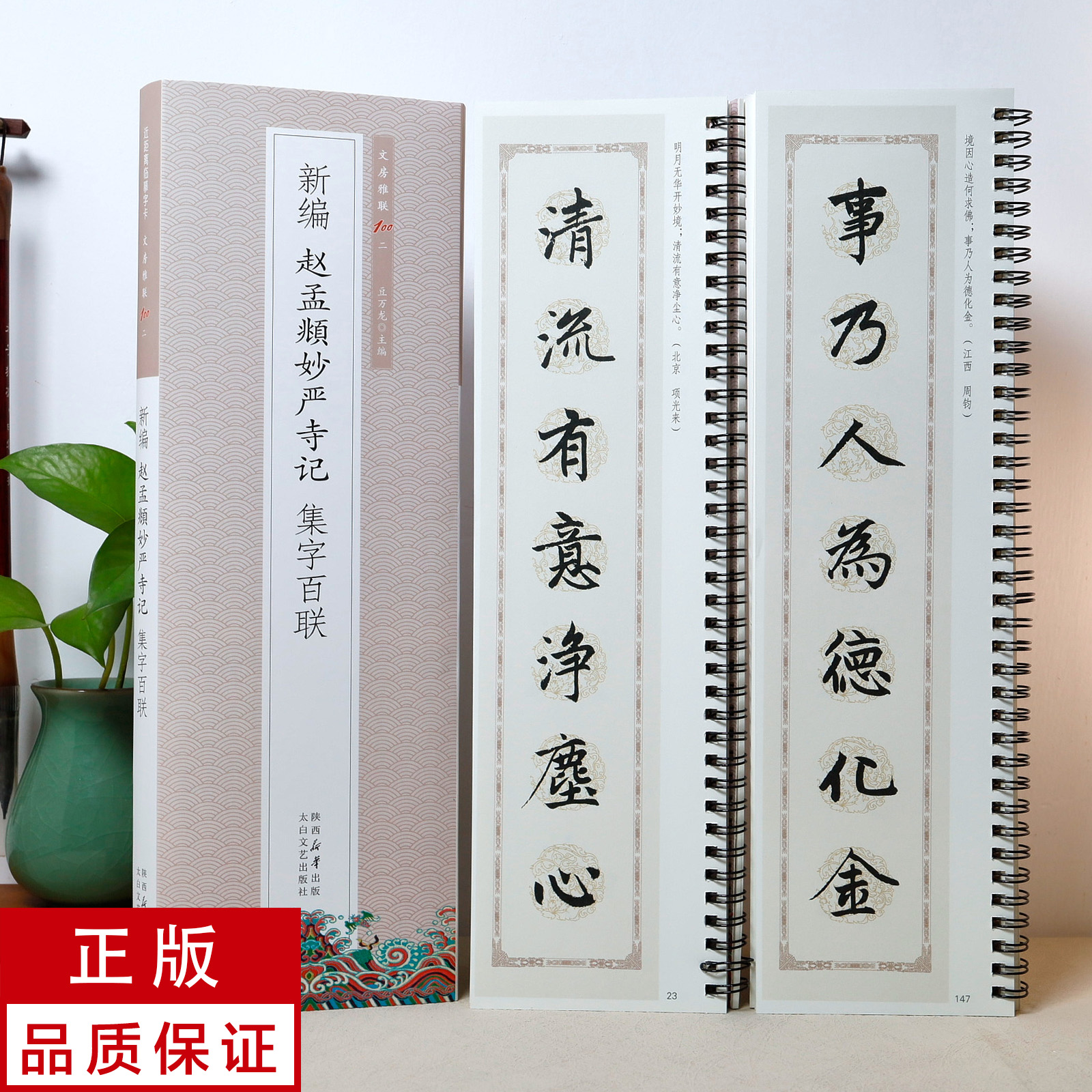 【新编集字联】赵孟頫楷书妙严寺记2册 静文轩近距离临摹字帖