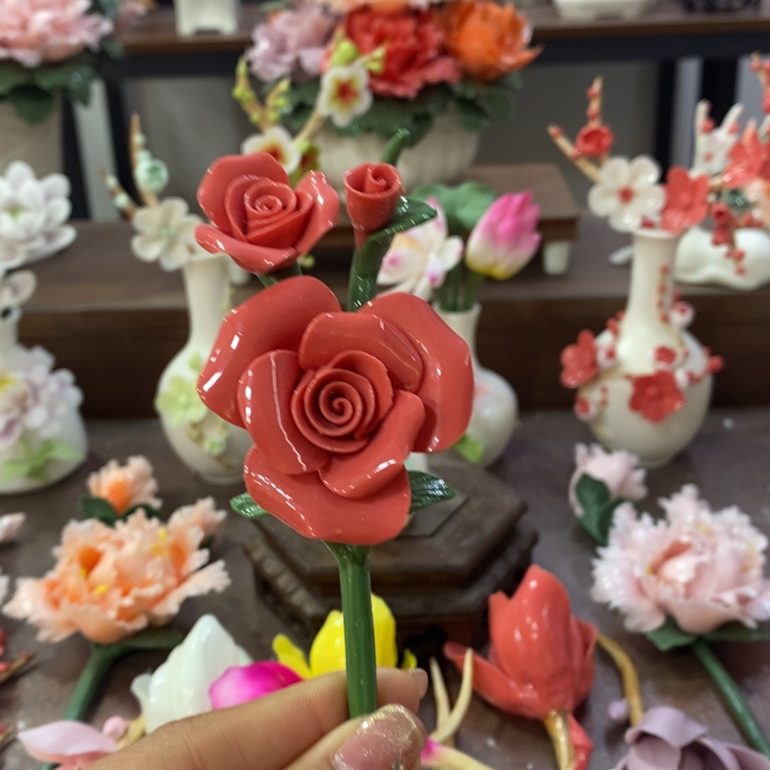 瓷片陶瓷工艺品摆件