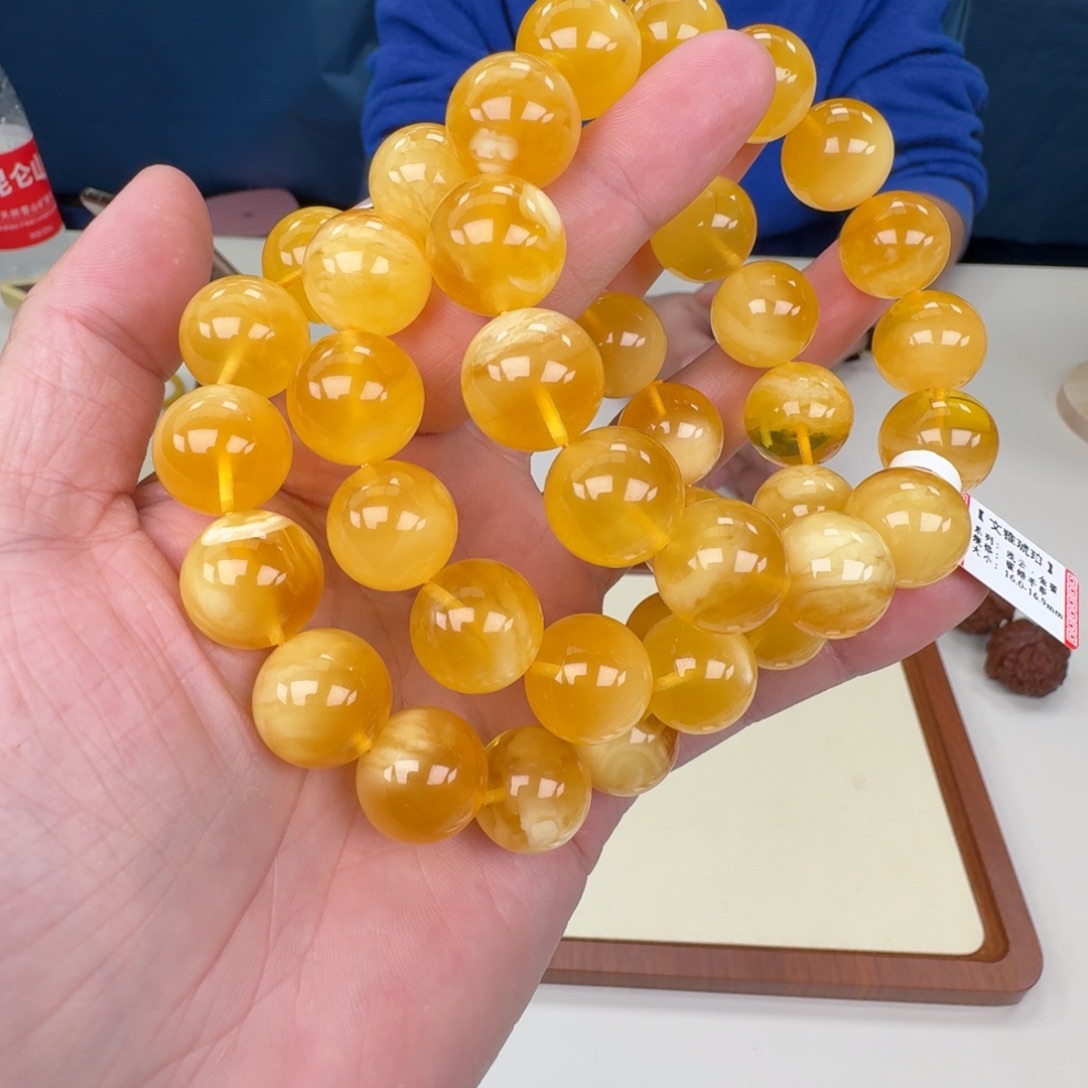 琥珀未镶嵌手链多样性发其一