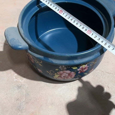 微瑕，明火，口径25厘米，高度15贴花，变形