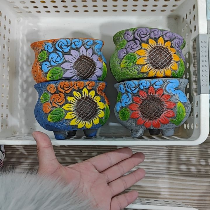 红陶吸水透气的白陶花盆凑满12发货