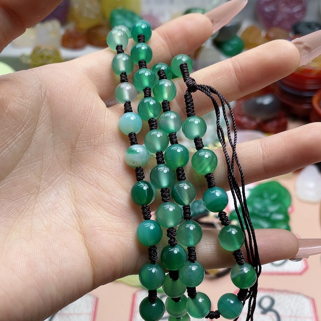 玛瑙/玉髓颈饰合金星*