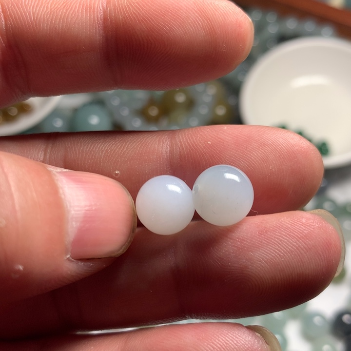 翡翠散珠卡10一对