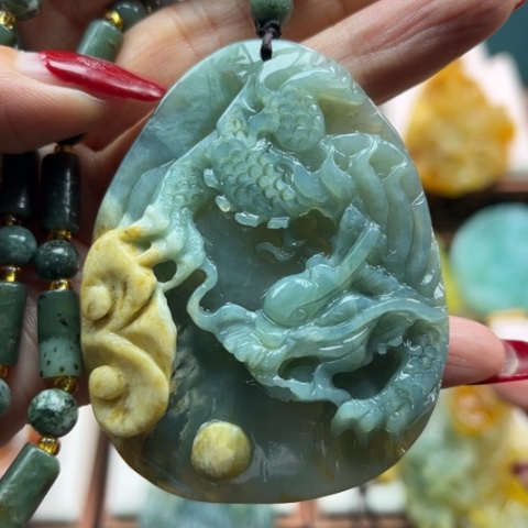 岫玉挂件未镶嵌挂件