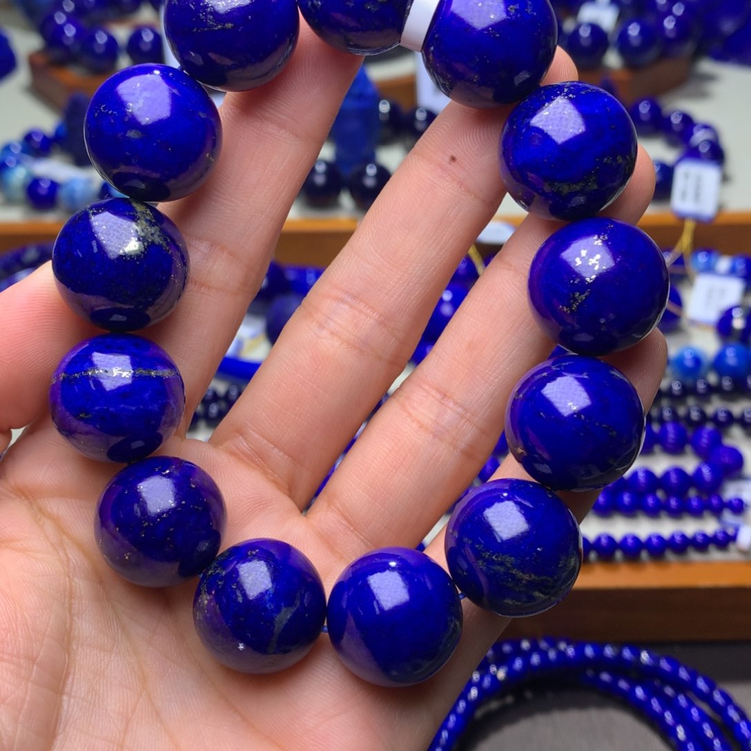 青金石手串未镶嵌18mm1205