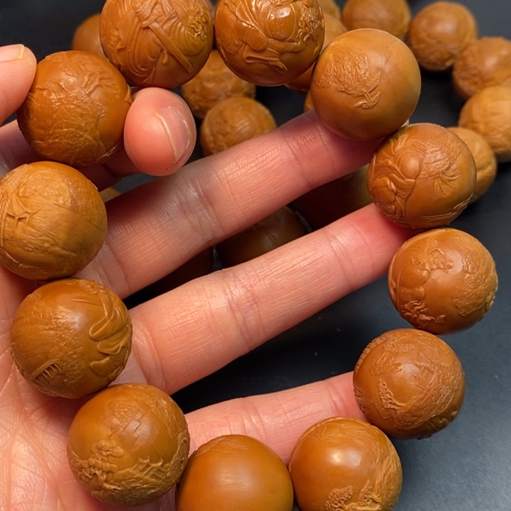 橄榄核手串/手链1*风景钟馗