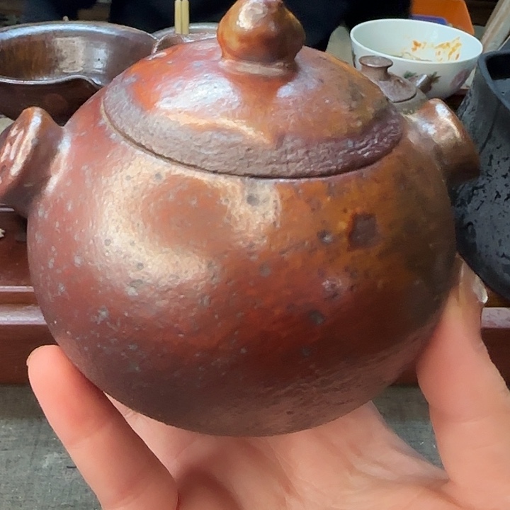 紫砂柴烧西施宝瓶