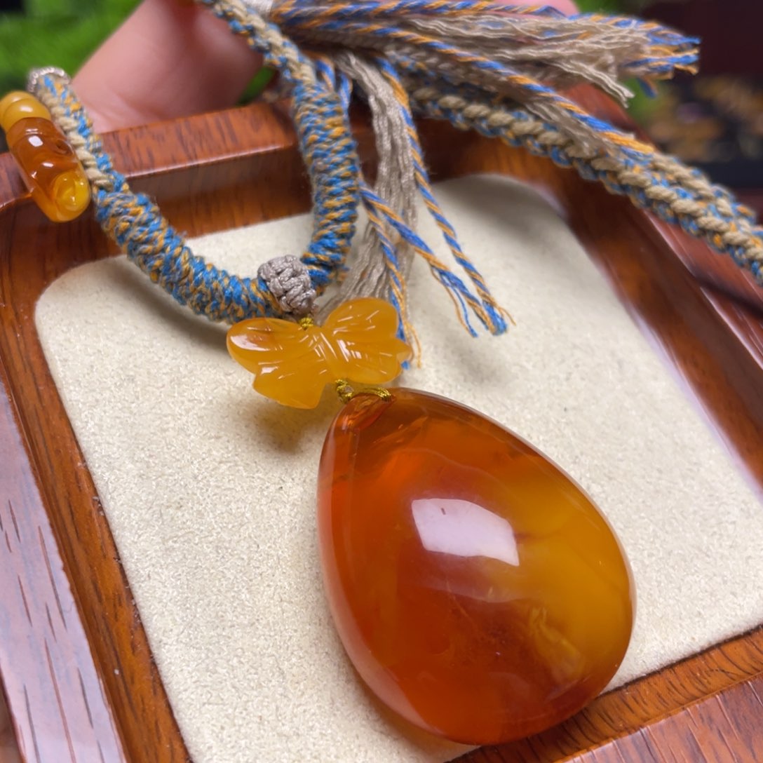 蜜蜡颈饰未镶嵌项链