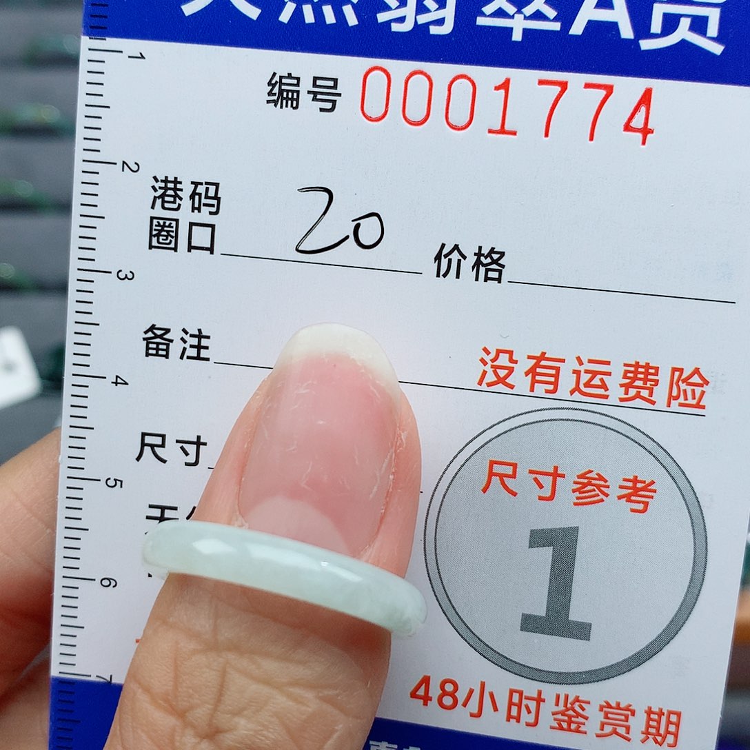 翡翠未镶嵌戒指天然