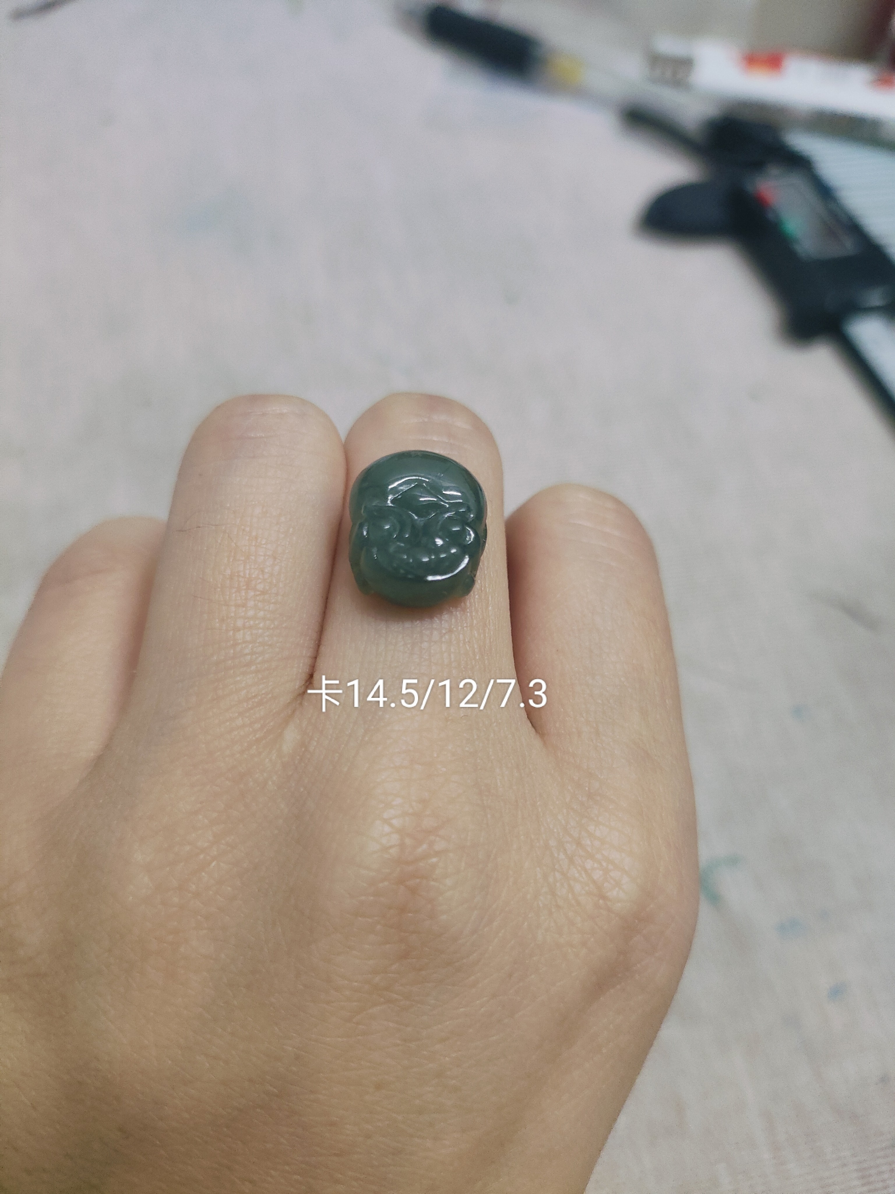 天然缅甸翡翠超迷你平安扣