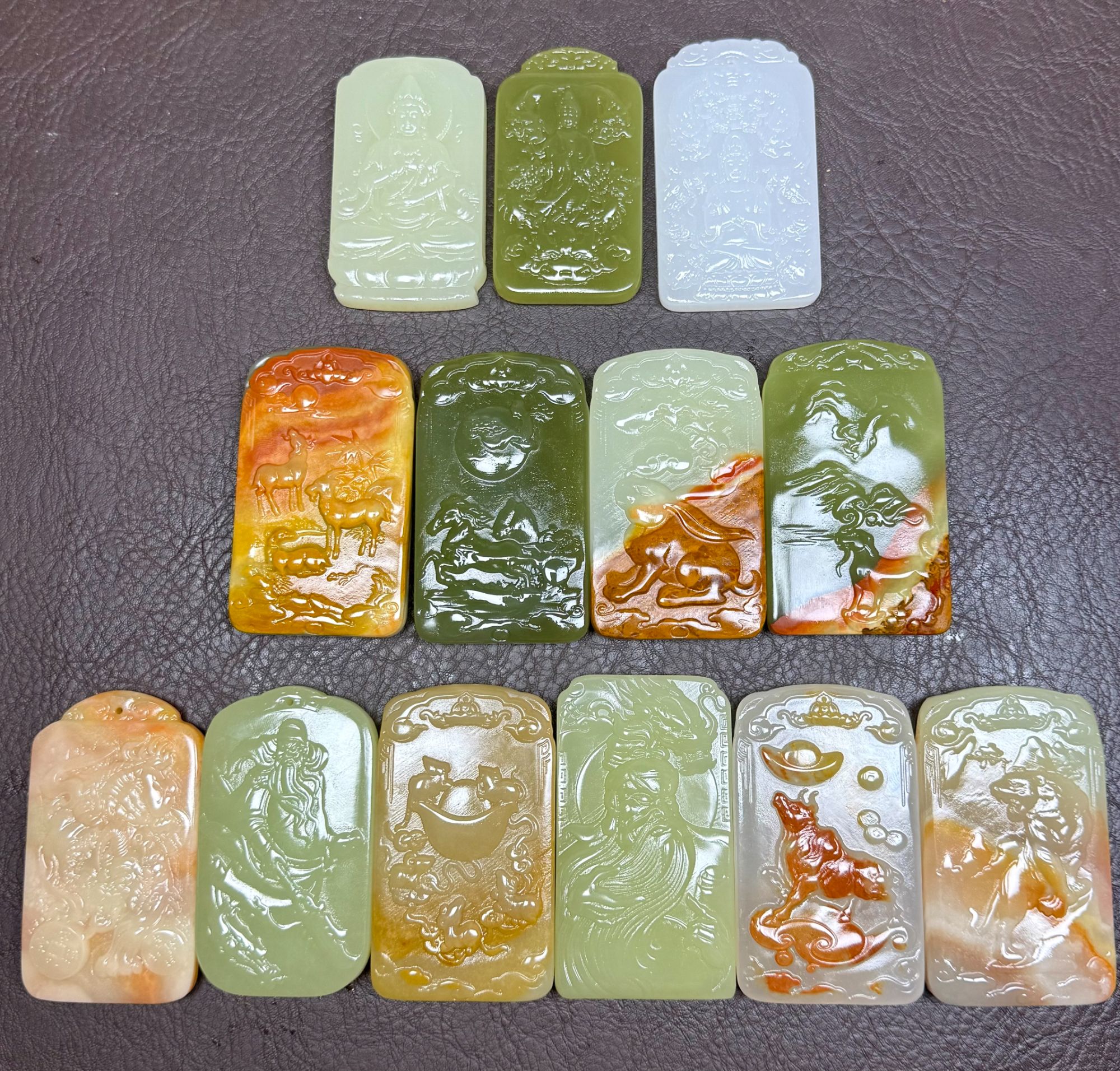 新疆戈壁三彩石 昆仑料 方解石 盆景石【一物一拍  以直播间为准】