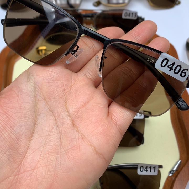 一体款半框茶水晶0406