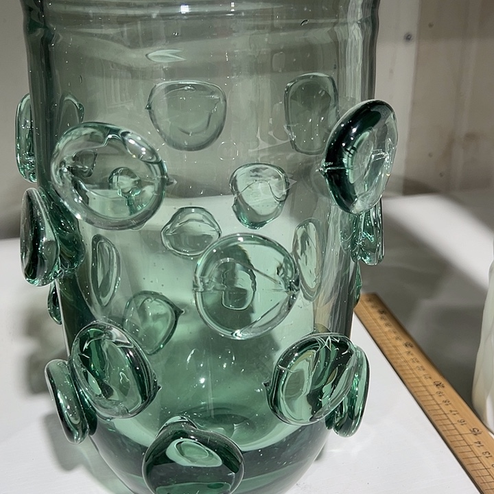 水*座蓝绿色花瓶花器高25口13