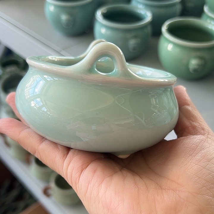 龙泉云间青瓷小米茶器