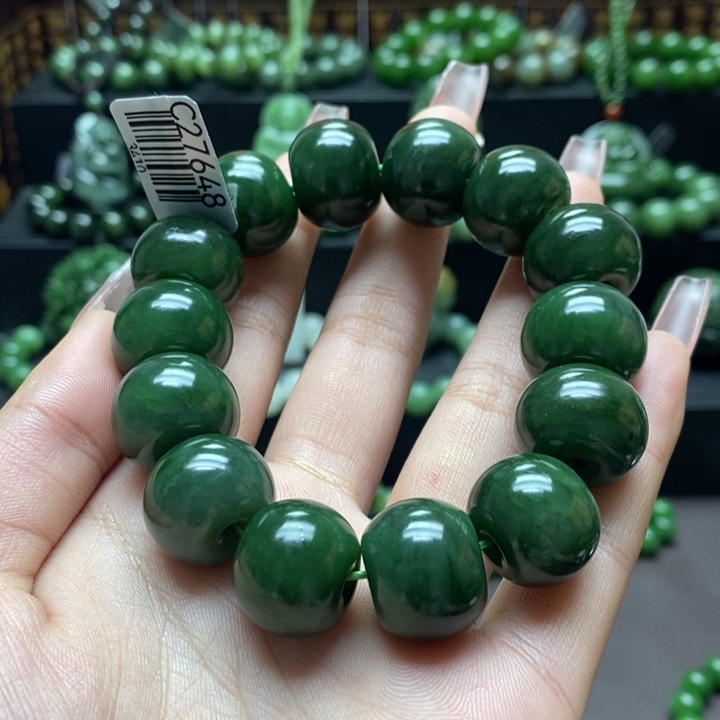 和田玉手串未镶嵌漠**踪