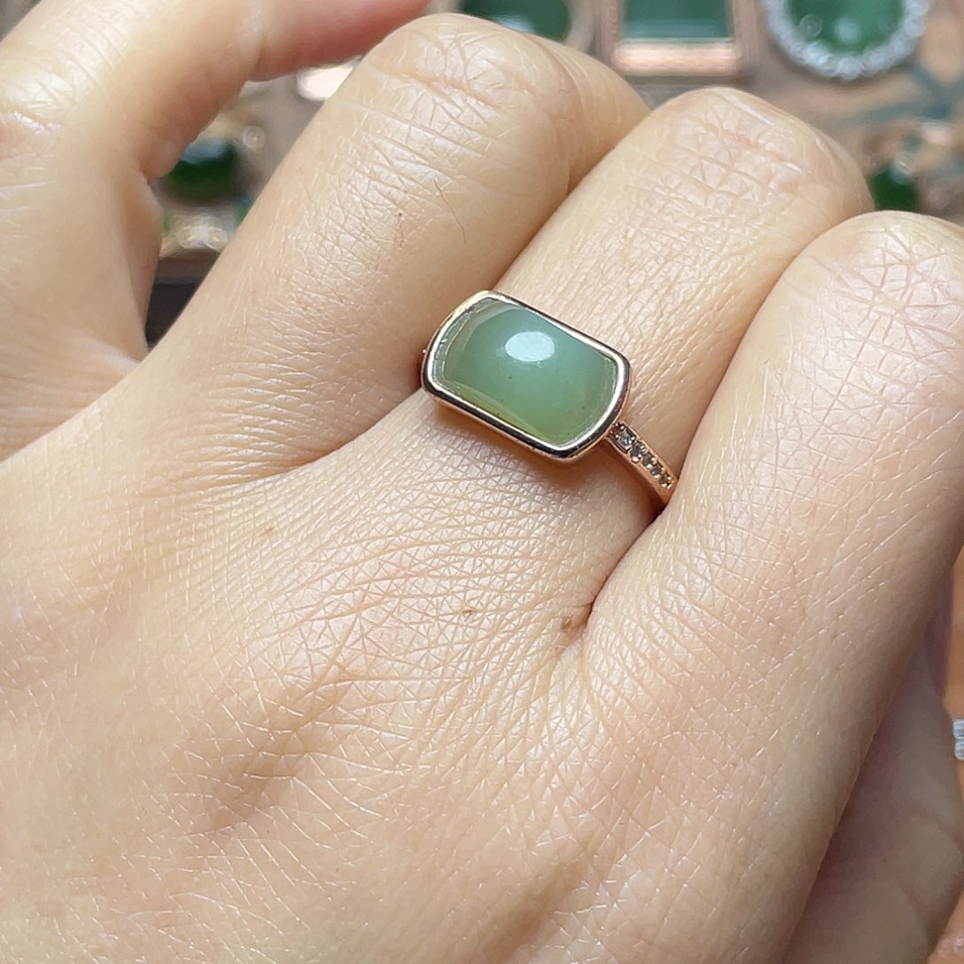 和田玉（碧玉）未镶嵌吊坠(不含链)