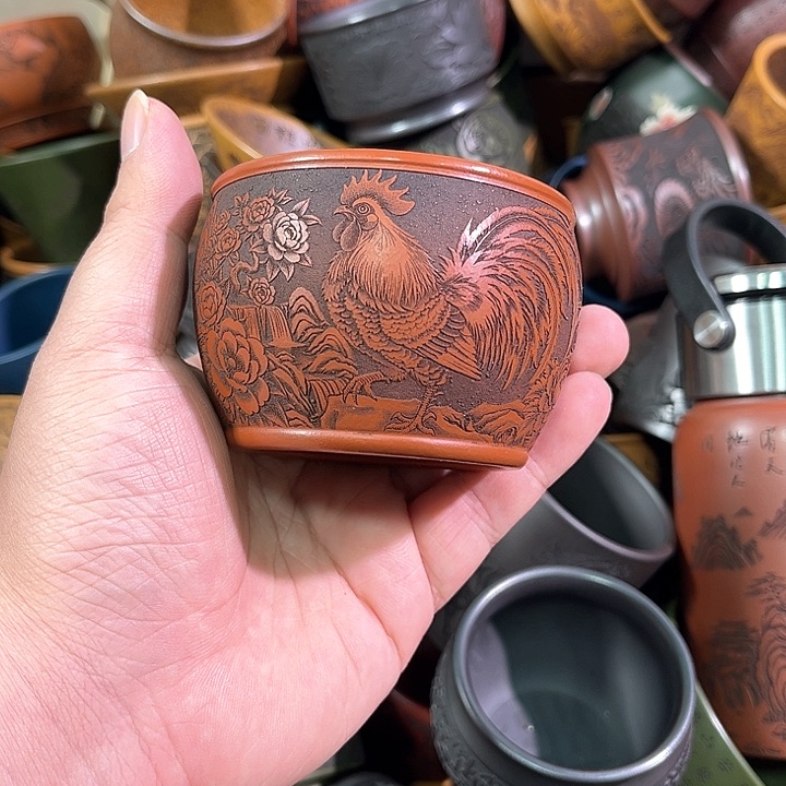 茶杯紫砂全手工紫砂主人杯