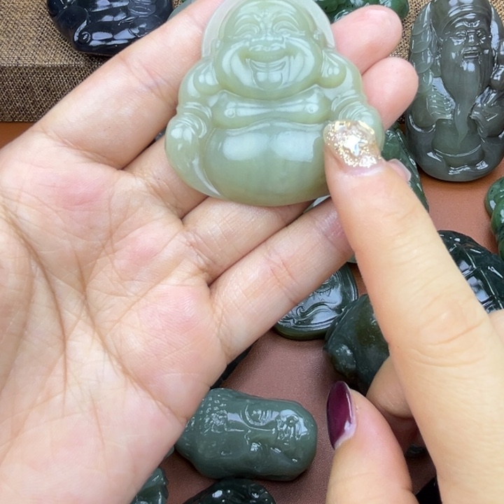 和田玉未镶嵌挂件