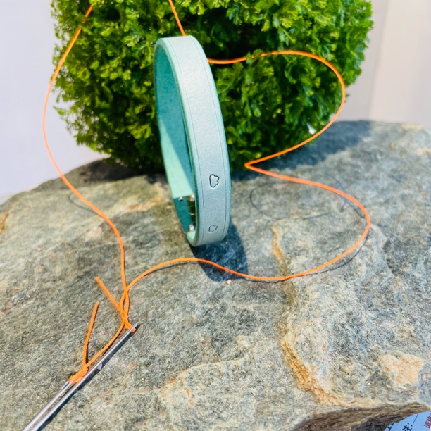 猫咪项圈防丢环头层植鞣牛皮手作皮具
