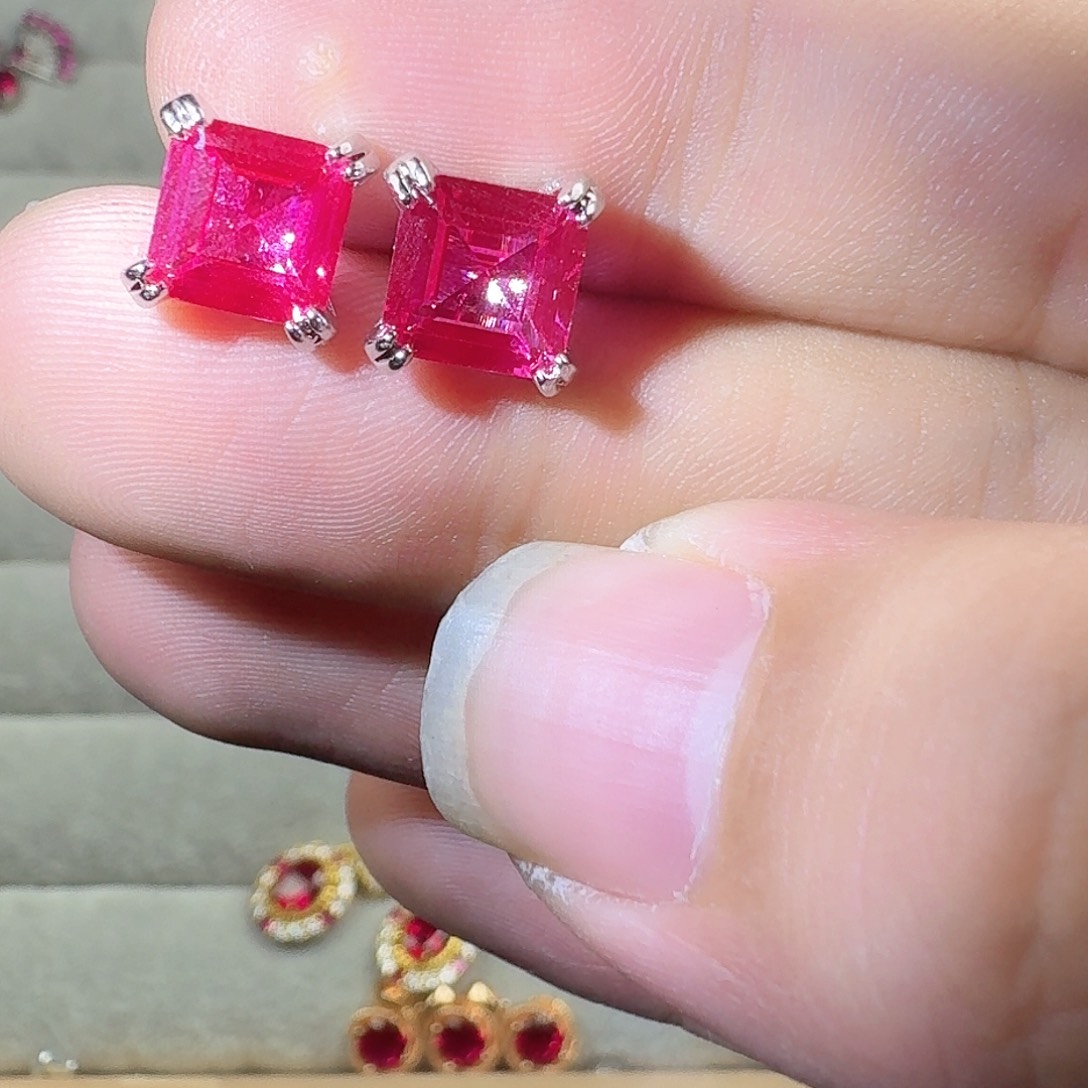 芙蓉石戒指银S925镶嵌