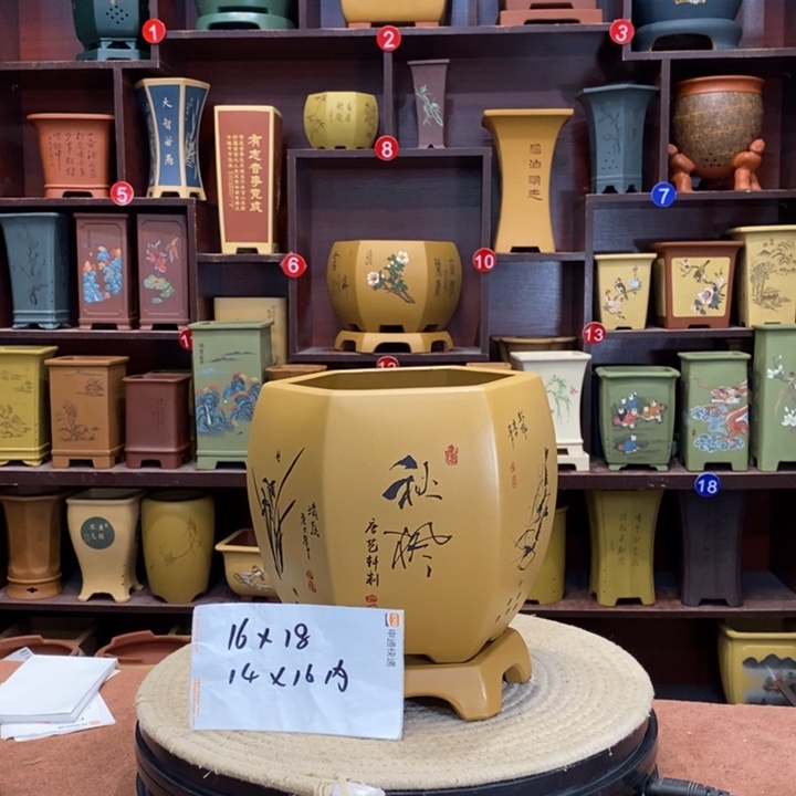 紫砂花盆紫砂花盆