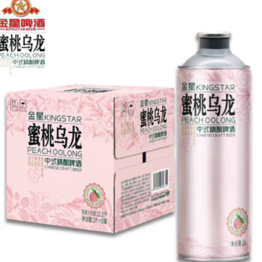 金星蜜桃乌龙1L*6罐