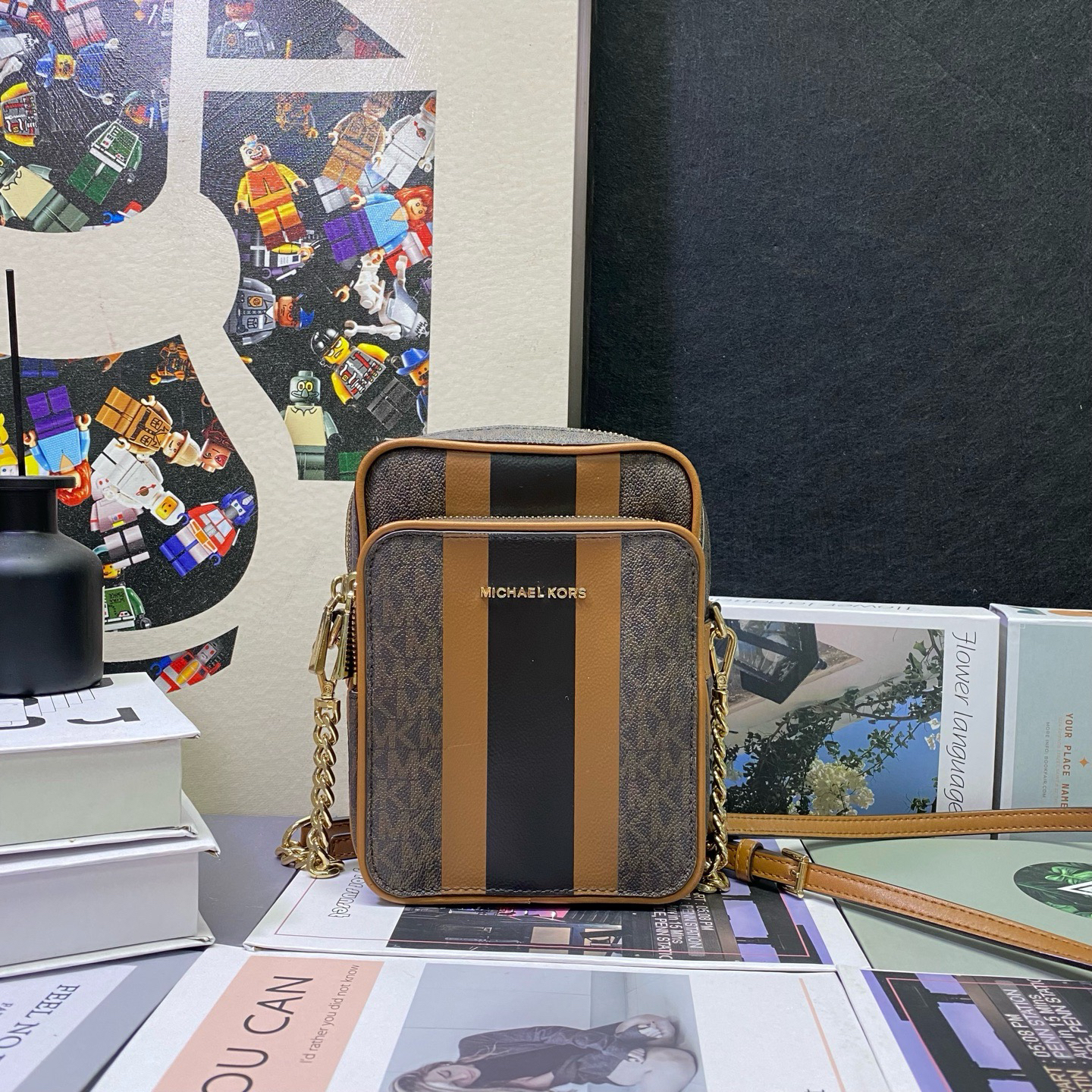 95新 MICHAEL KORS/迈克高仕 23621斜挎包15*19