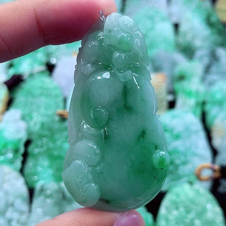 天然A货翡翠如意