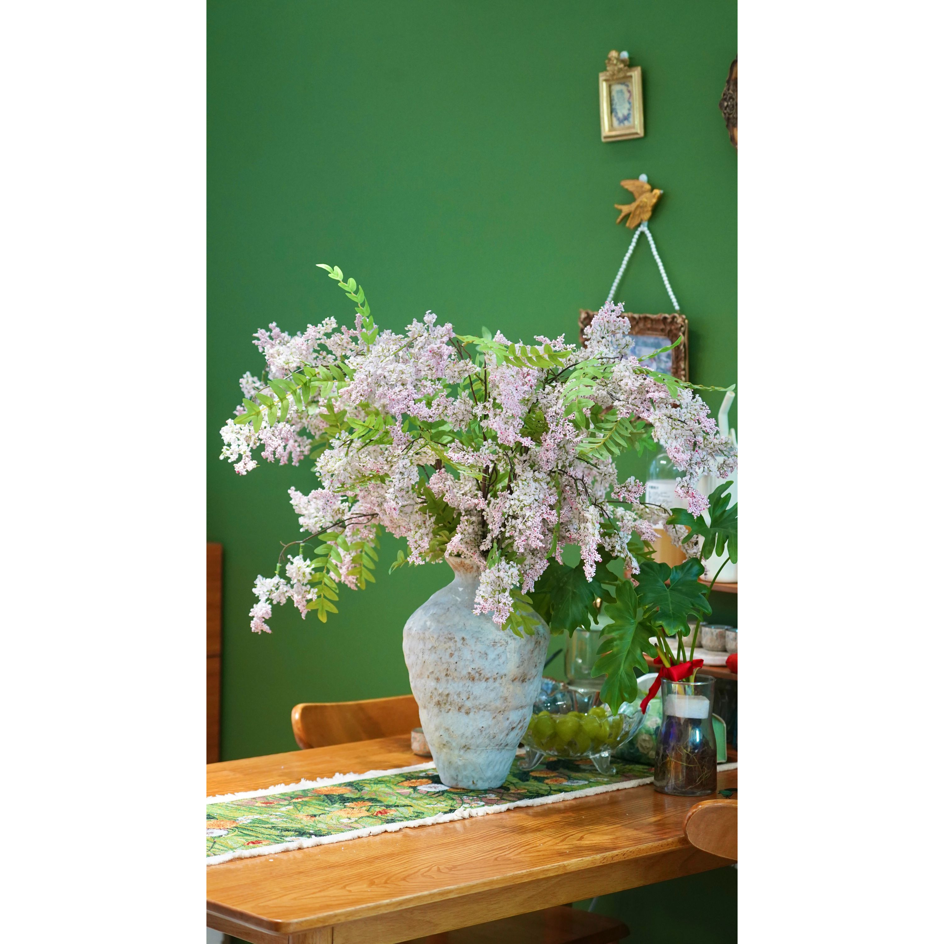 槐蕊仿真花假花摆设高级感逼真轻奢高端民宿客厅前台装饰花艺摆件