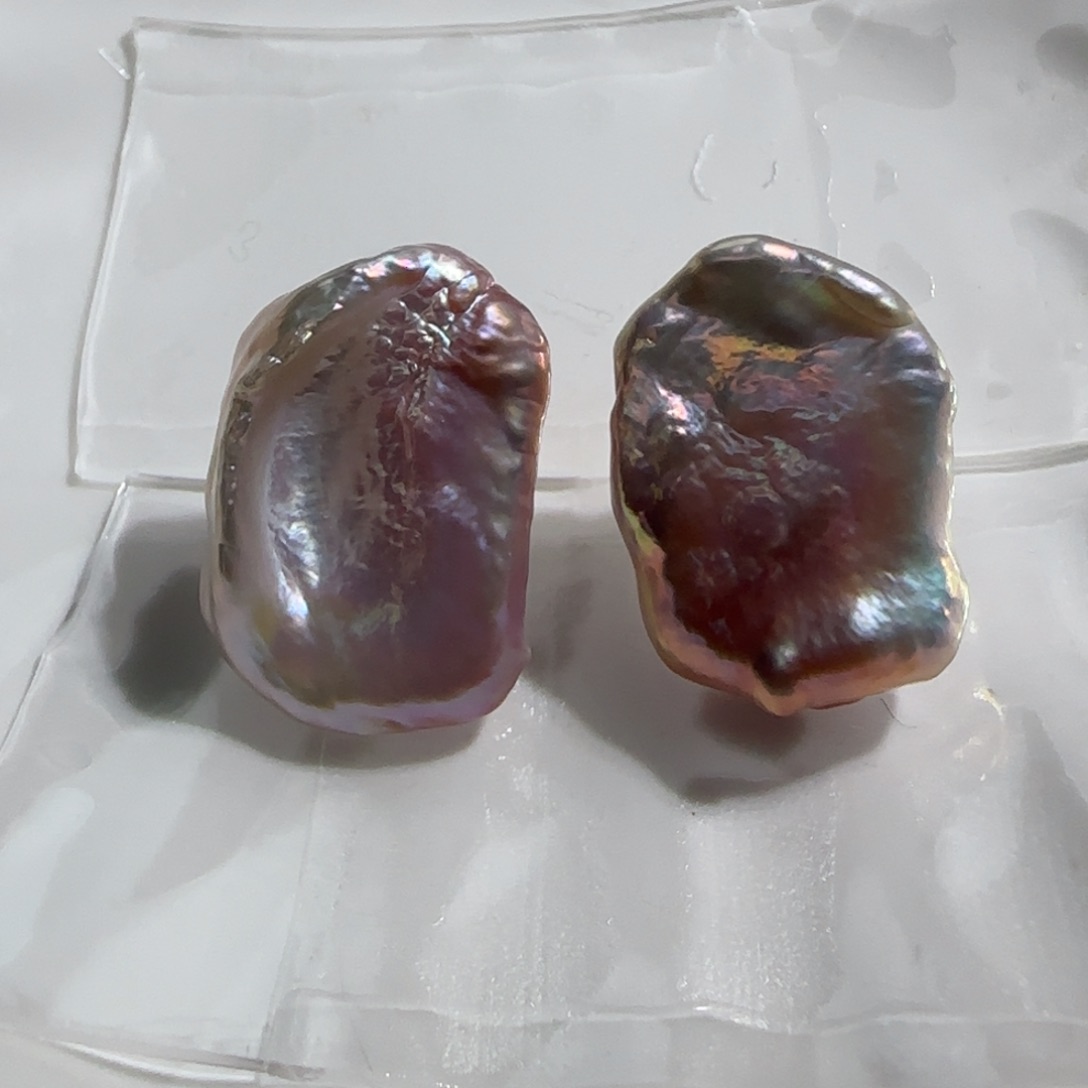 淡水珍珠耳饰银S925镶嵌