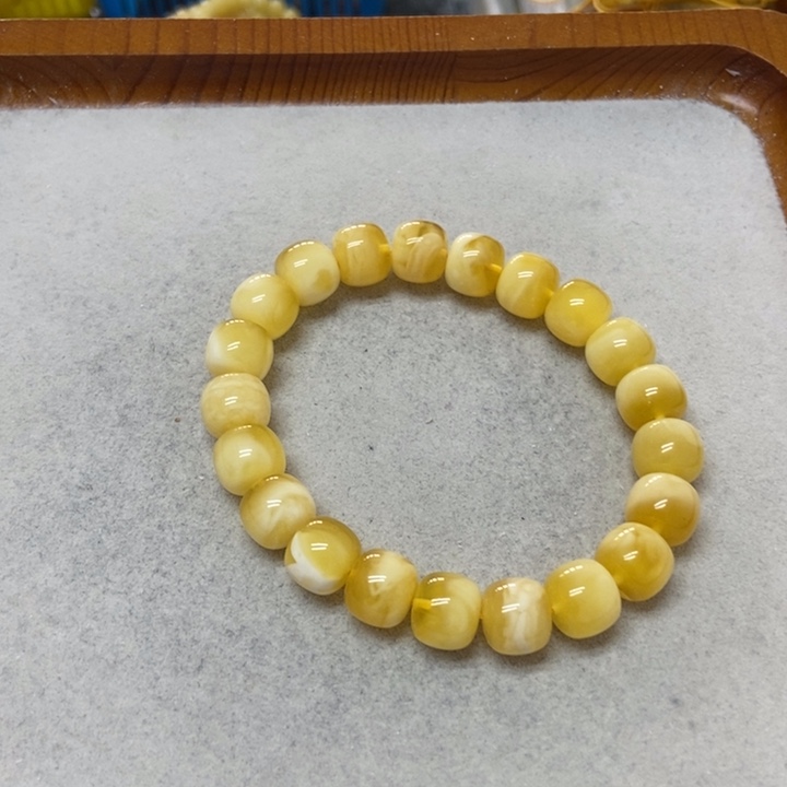 未镶嵌蜜蜡裸石手串