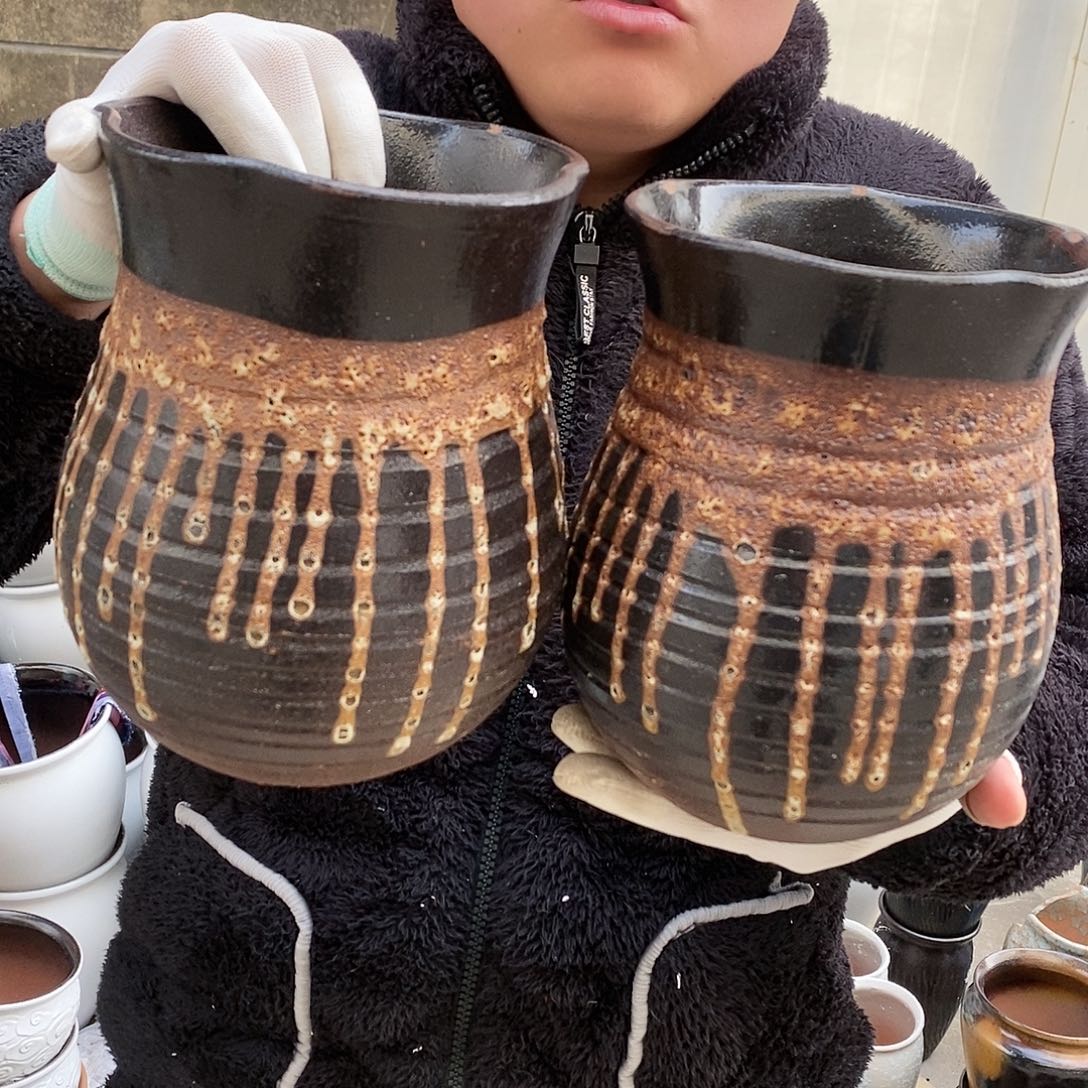 紫砂花盆瑕疵口15高20