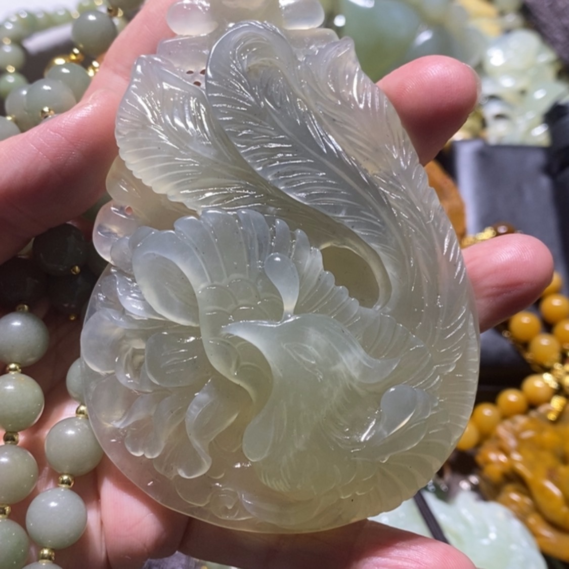 【闪购商品】岫玉毛衣链未镶嵌