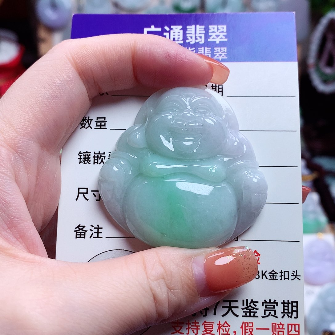 颈饰未镶嵌翡翠佛公05