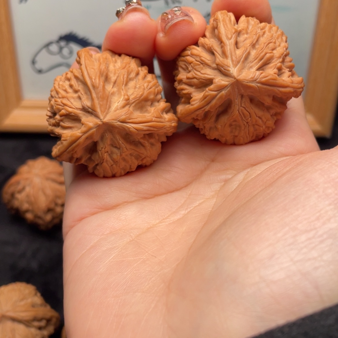 【闪购商品】文玩核桃把件威***?38全品文山